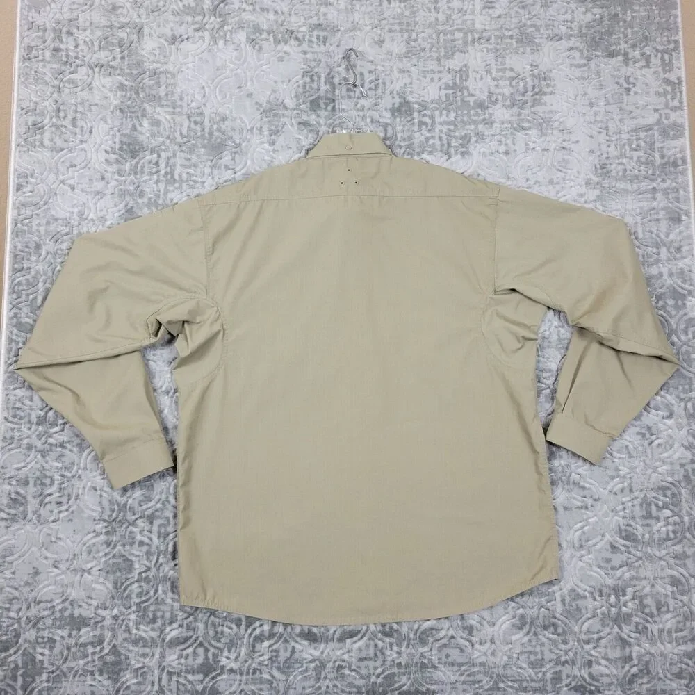 Blackhawk Tactical Button Shirt Men's Large Biege Rip Stop Federal Ammunition - Picture 11 of 14
